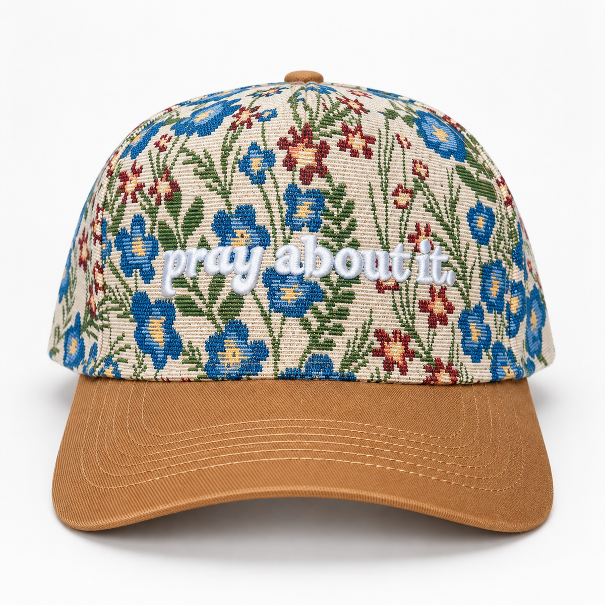 Scripted Tapestry Embroidered Hats
