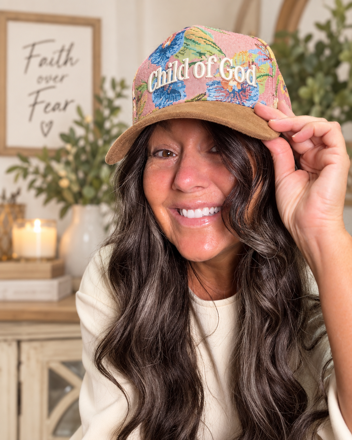 Scripted Tapestry Embroidered Hats