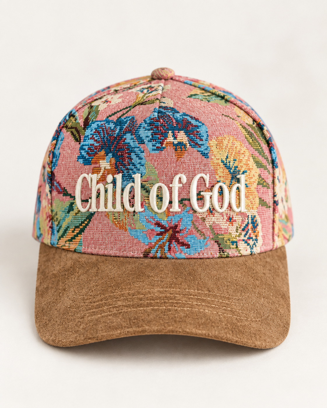 Scripted Tapestry Embroidered Hats