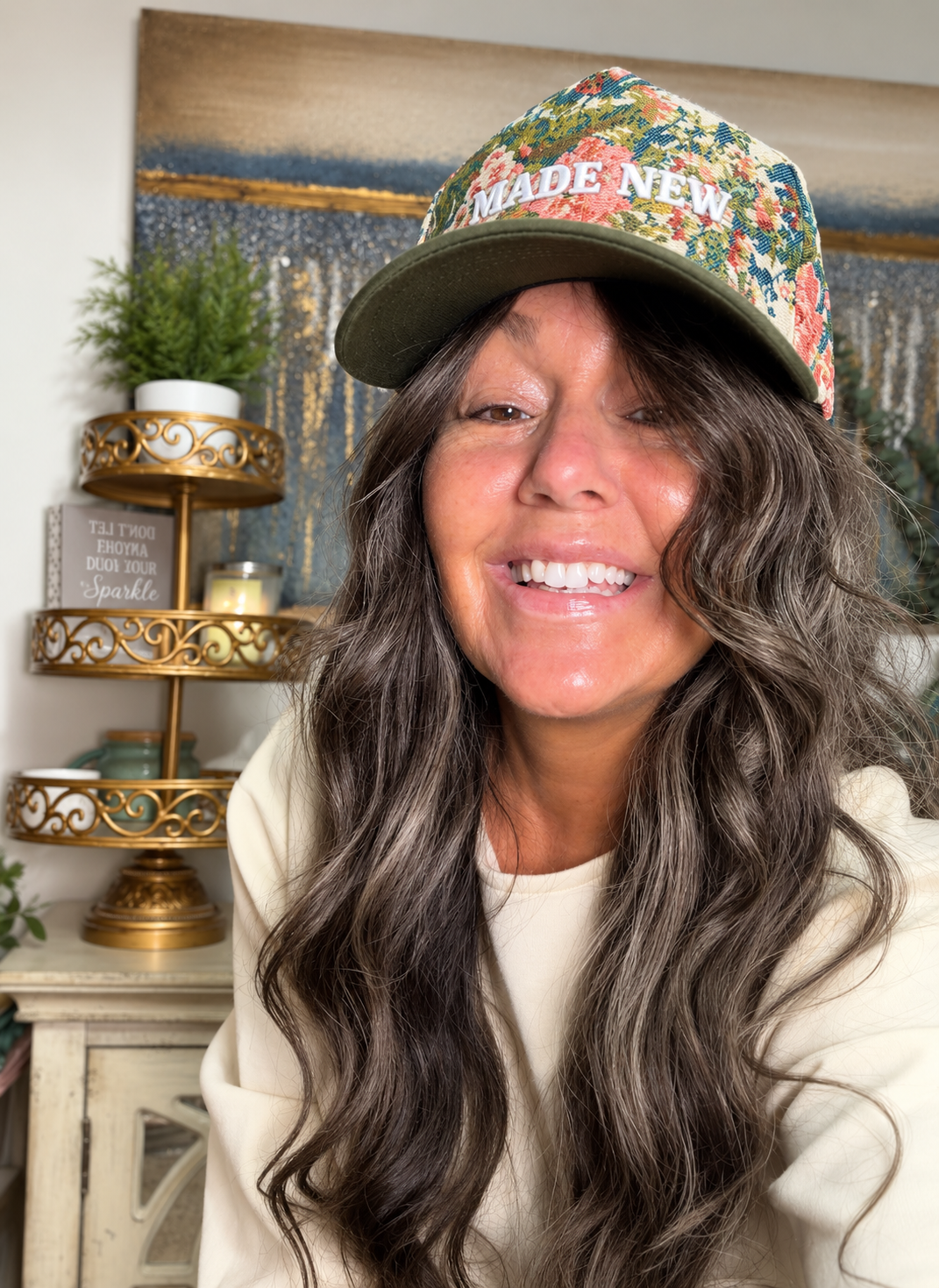 Scripted Tapestry Embroidered Hats