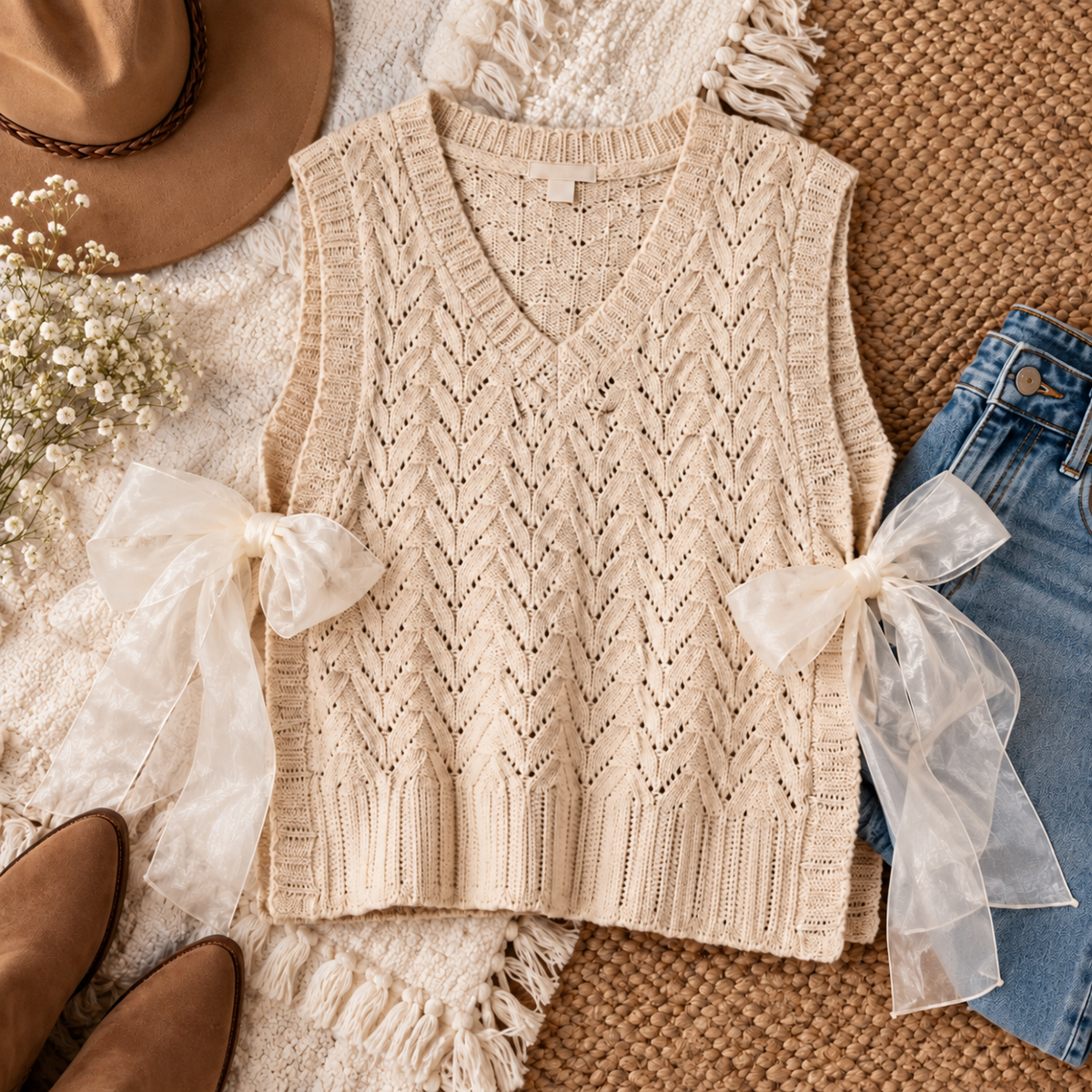 Tied in Ribbons Vest